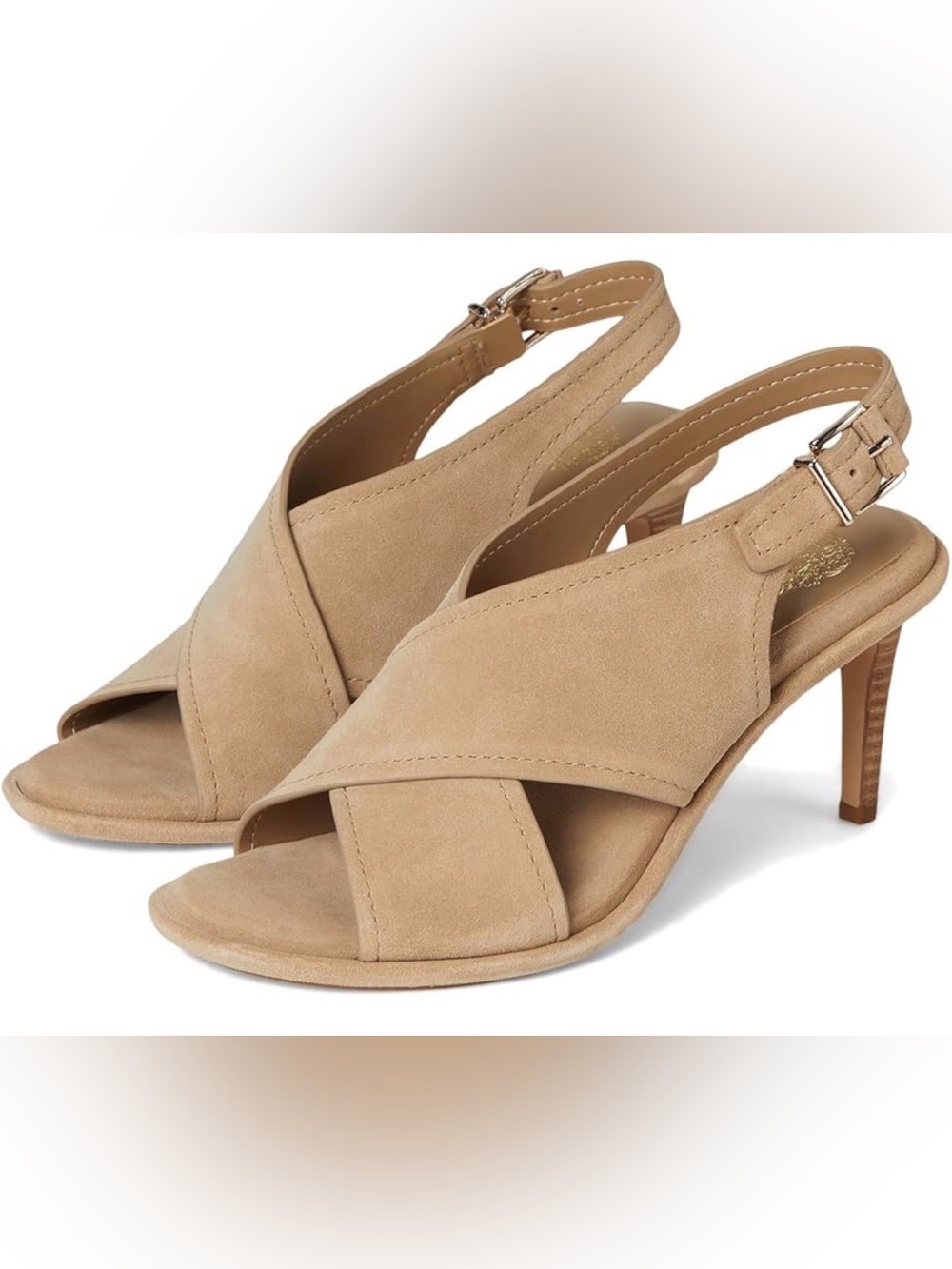 Vince Camuto size 5.5 M Slingback Famla Cross-band High Heel Sandals NEW